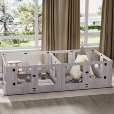 XXL Dog Playpen Clear Pet