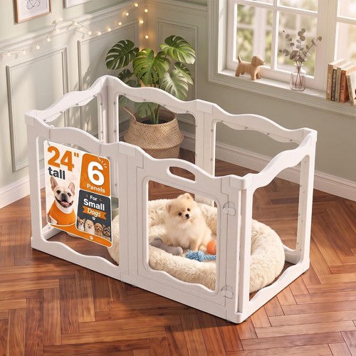 Acrylic puppy pen indoor - indoor, dog