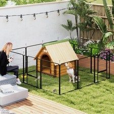 PawHut Dog Pen, 12-Panel Puppy