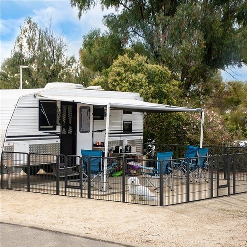 Panel metal dog playpen 80 - 12,