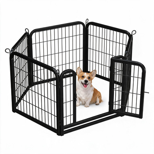 Metal dog playpen foldable - dog,