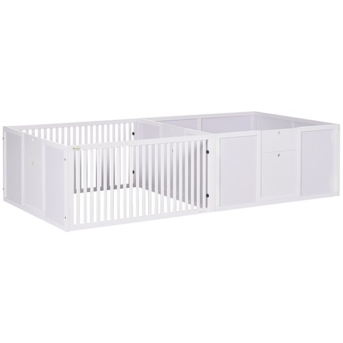 Pawhut wooden dog pen - wooden,