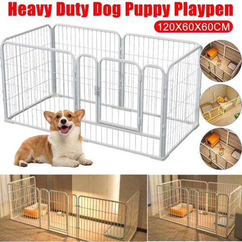 Metal dog playpen - dog, foldable