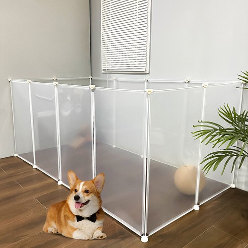 Pet playpen plastic fence - plastic, diy