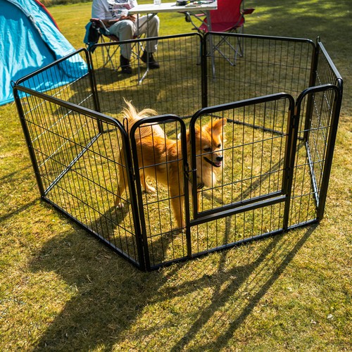 Metal dog playpen - metal,